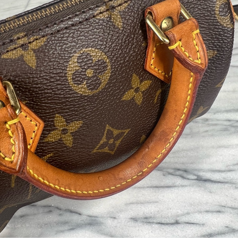 Louis Vuitton Vintage Nano Speedy Mini Monogram Crossbody Bag - Picture 12 of 13
